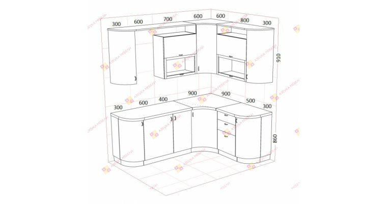 Виента-4 кухонный гарнитур